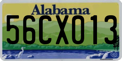 AL license plate 56CX013