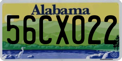 AL license plate 56CX022
