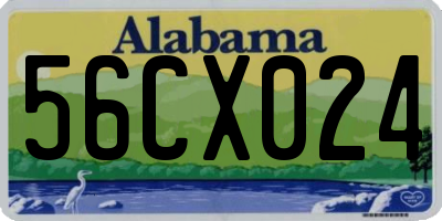 AL license plate 56CX024