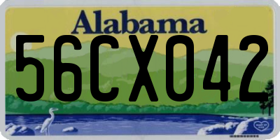 AL license plate 56CX042