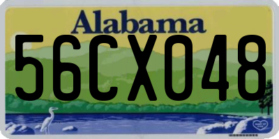 AL license plate 56CX048