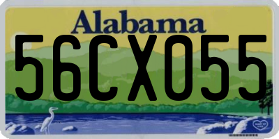 AL license plate 56CX055