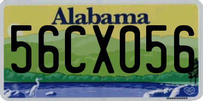 AL license plate 56CX056