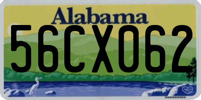AL license plate 56CX062