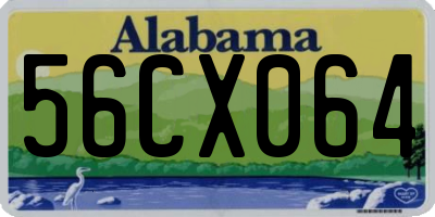 AL license plate 56CX064