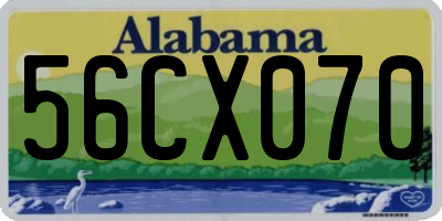 AL license plate 56CX070