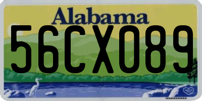AL license plate 56CX089