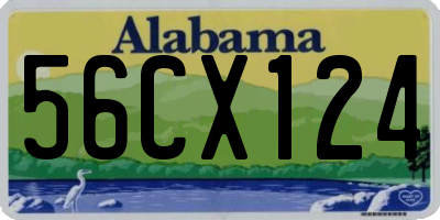 AL license plate 56CX124