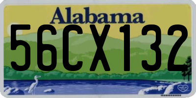 AL license plate 56CX132
