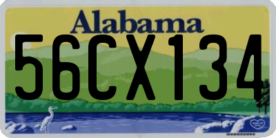 AL license plate 56CX134