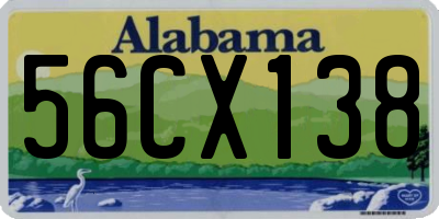 AL license plate 56CX138