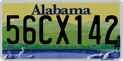 AL license plate 56CX142