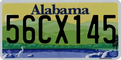 AL license plate 56CX145