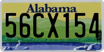 AL license plate 56CX154