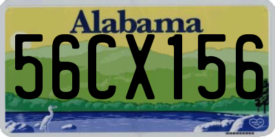 AL license plate 56CX156