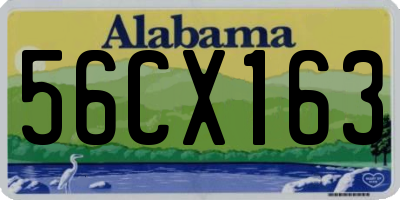 AL license plate 56CX163