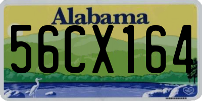 AL license plate 56CX164