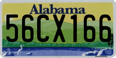 AL license plate 56CX166
