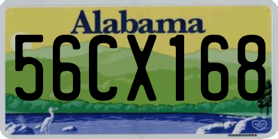 AL license plate 56CX168