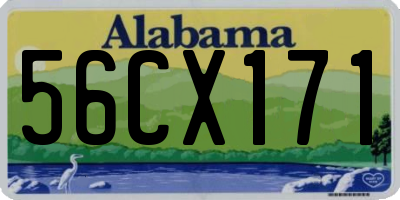 AL license plate 56CX171