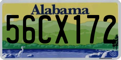AL license plate 56CX172