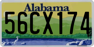 AL license plate 56CX174