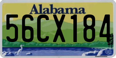 AL license plate 56CX184