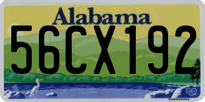 AL license plate 56CX192