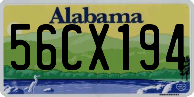 AL license plate 56CX194