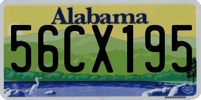 AL license plate 56CX195