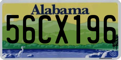 AL license plate 56CX196