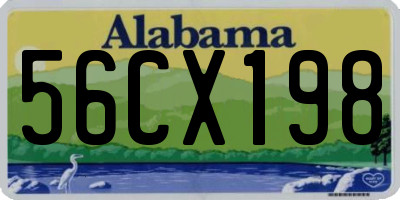 AL license plate 56CX198
