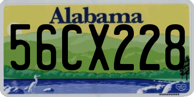 AL license plate 56CX228
