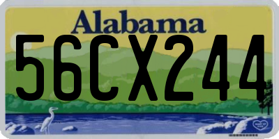 AL license plate 56CX244