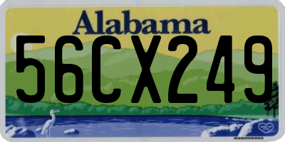 AL license plate 56CX249