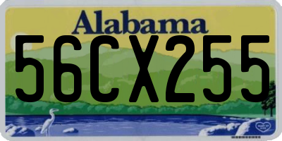 AL license plate 56CX255