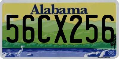 AL license plate 56CX256