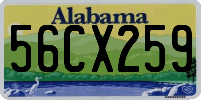 AL license plate 56CX259