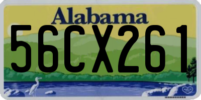 AL license plate 56CX261