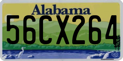 AL license plate 56CX264