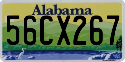 AL license plate 56CX267