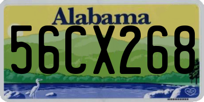 AL license plate 56CX268