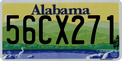 AL license plate 56CX271