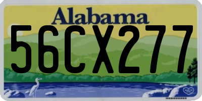 AL license plate 56CX277