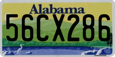 AL license plate 56CX286