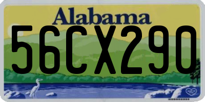 AL license plate 56CX290