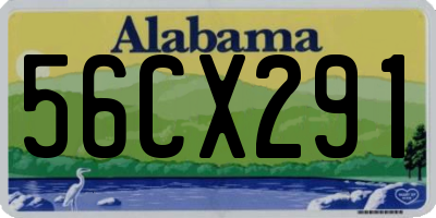 AL license plate 56CX291
