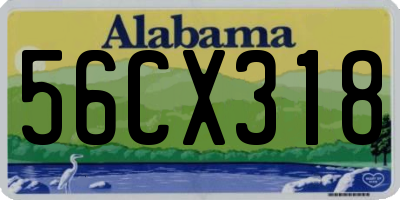 AL license plate 56CX318