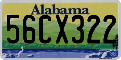 AL license plate 56CX322