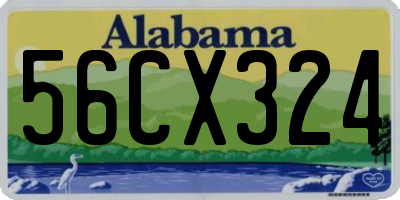 AL license plate 56CX324